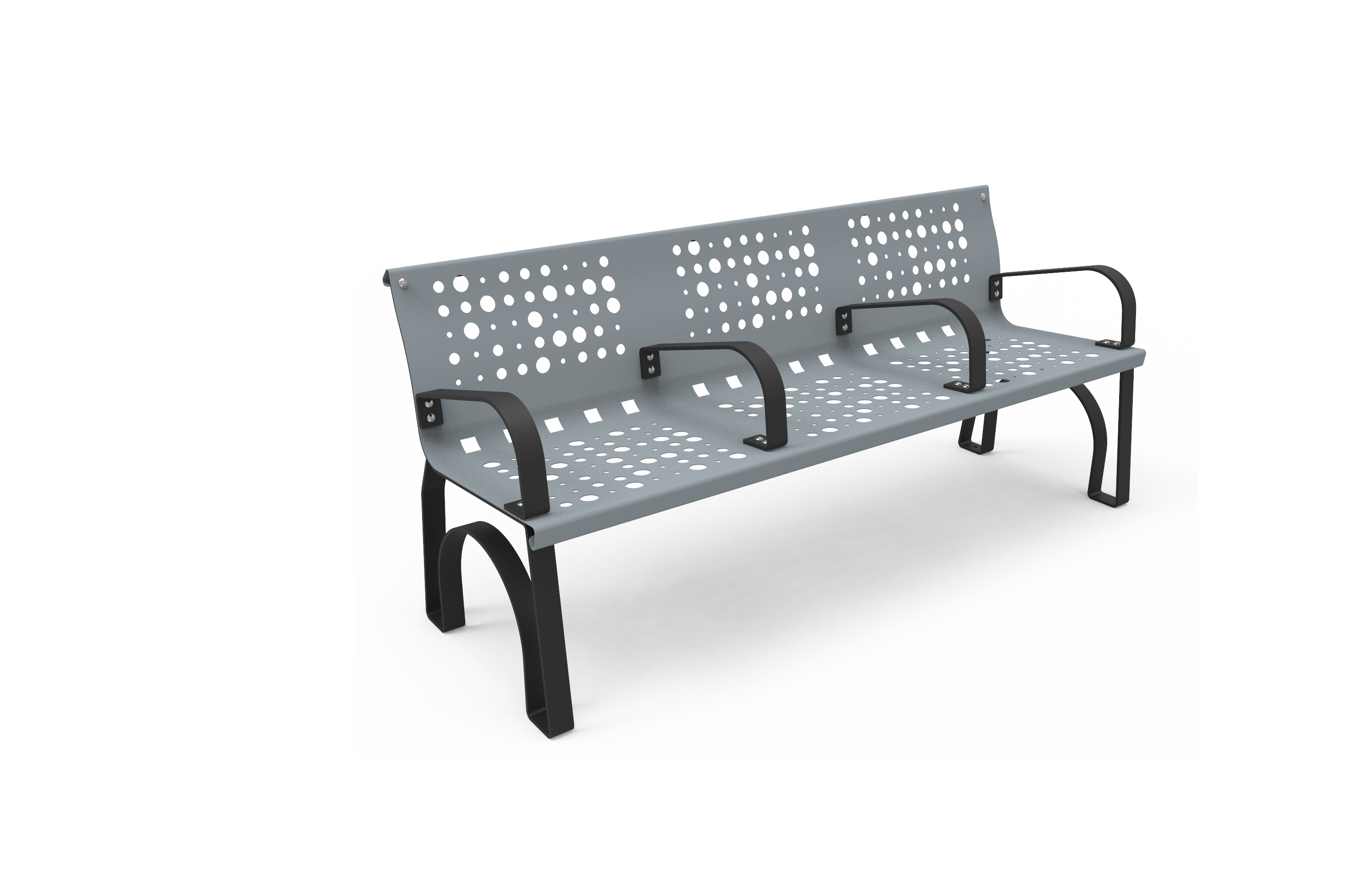 Elite bench without backrest with armrests Equipment for Urban